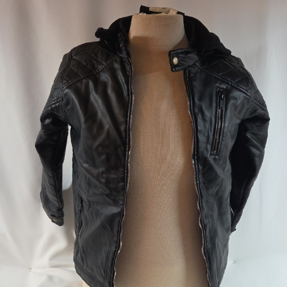 Kids Classic Black Bomber Jacket